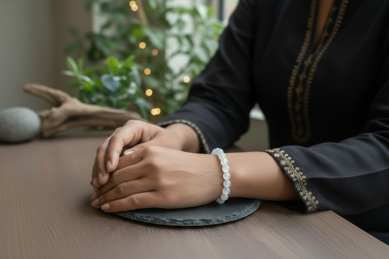 Clear Quartz Crystal Bracelet